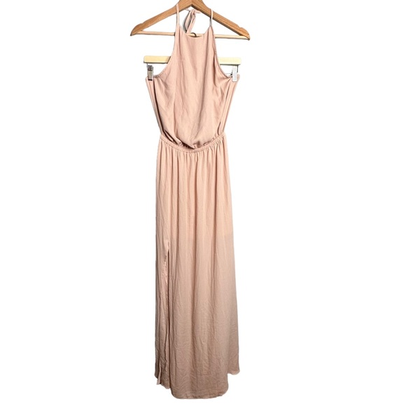 Show Me Your Mumu Heather Halter Dress Dusty Blush NEW - Picture 2 of 8